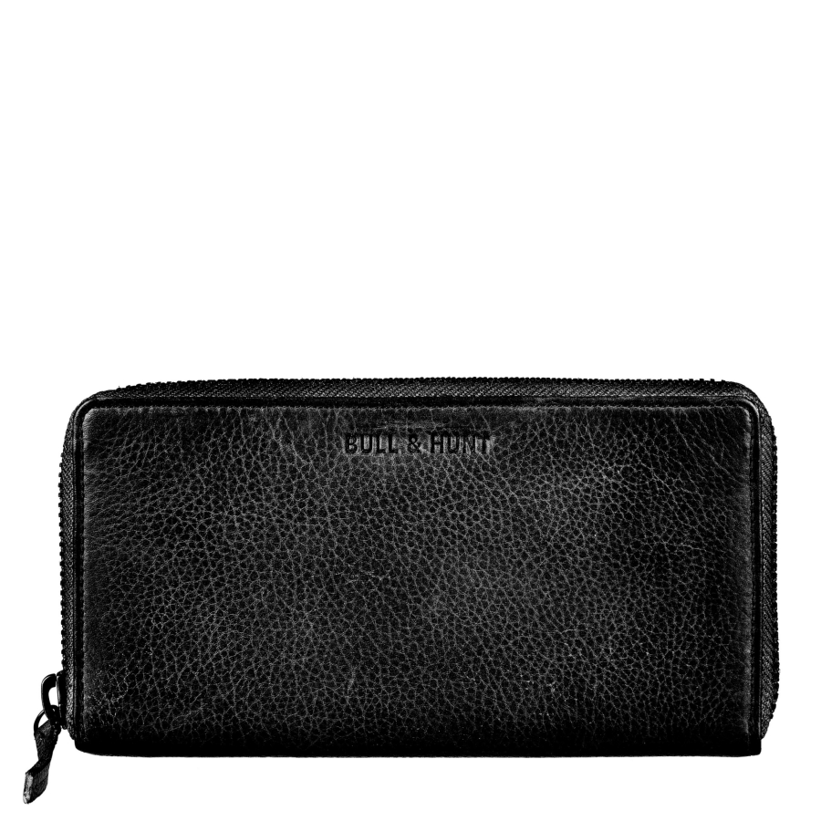 LARGE ZIP WALLET BLACK Geldbörse